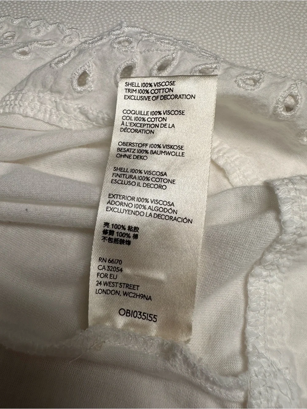Free People White Eyelet Embroidered Peplum Tunic Blouse Size S Boho
